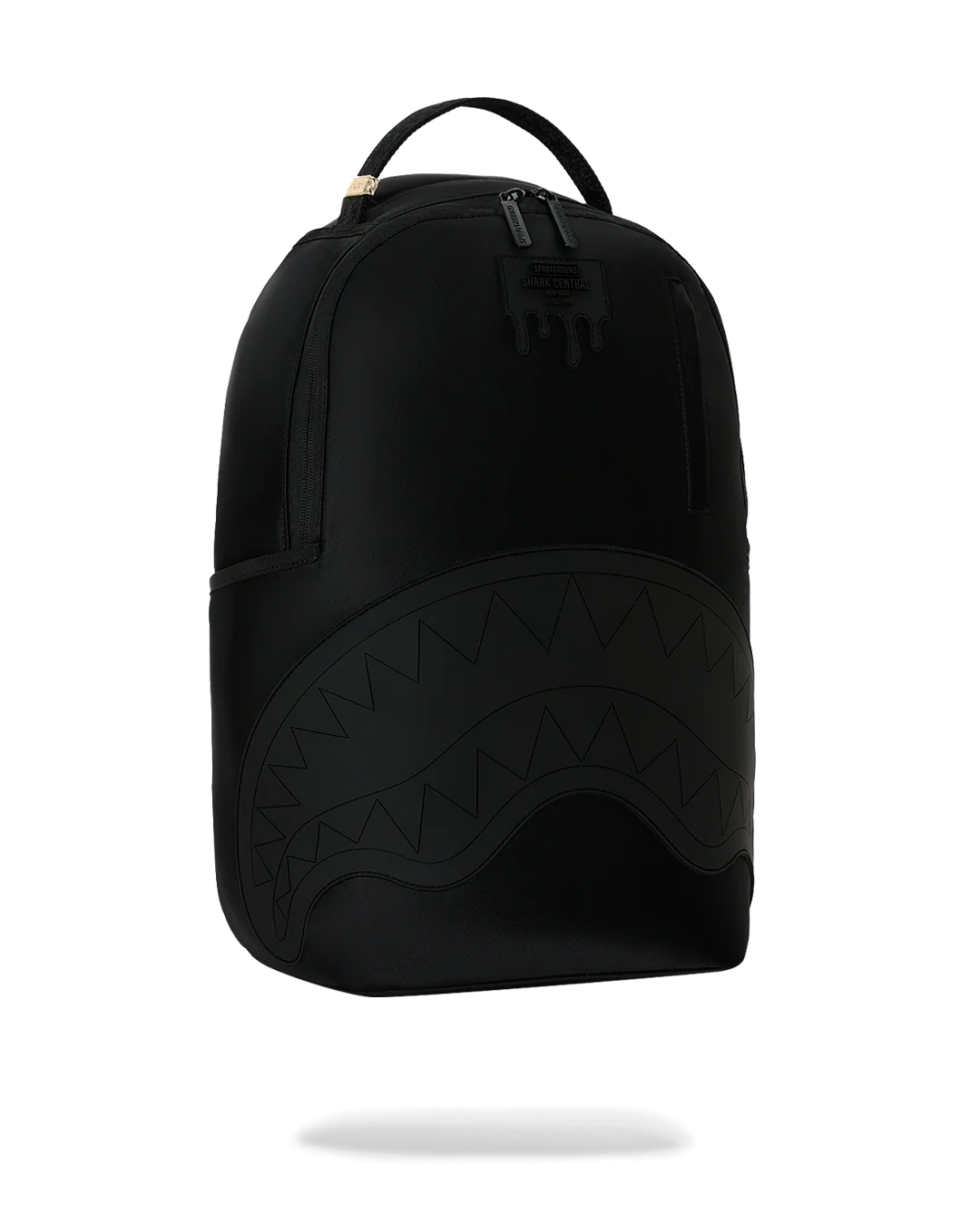 Zaino Sprayground SHARK CENTRAL BLACKED OUT EMBOSSED NYLON BACKPACK