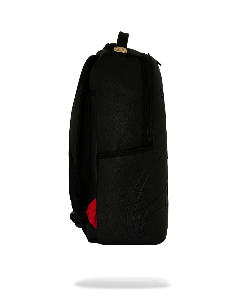 Backpack Sprayground SHARK CENTRAL EMBOSSED BLACK NYLON BACKPACK