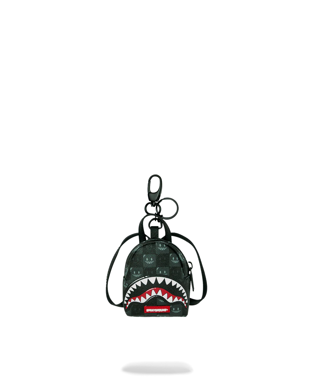 Zaino Sprayground SHARKS IN PARIS WTF BUBBLY BLACK CHECK BACKPACK KEYCHAIN