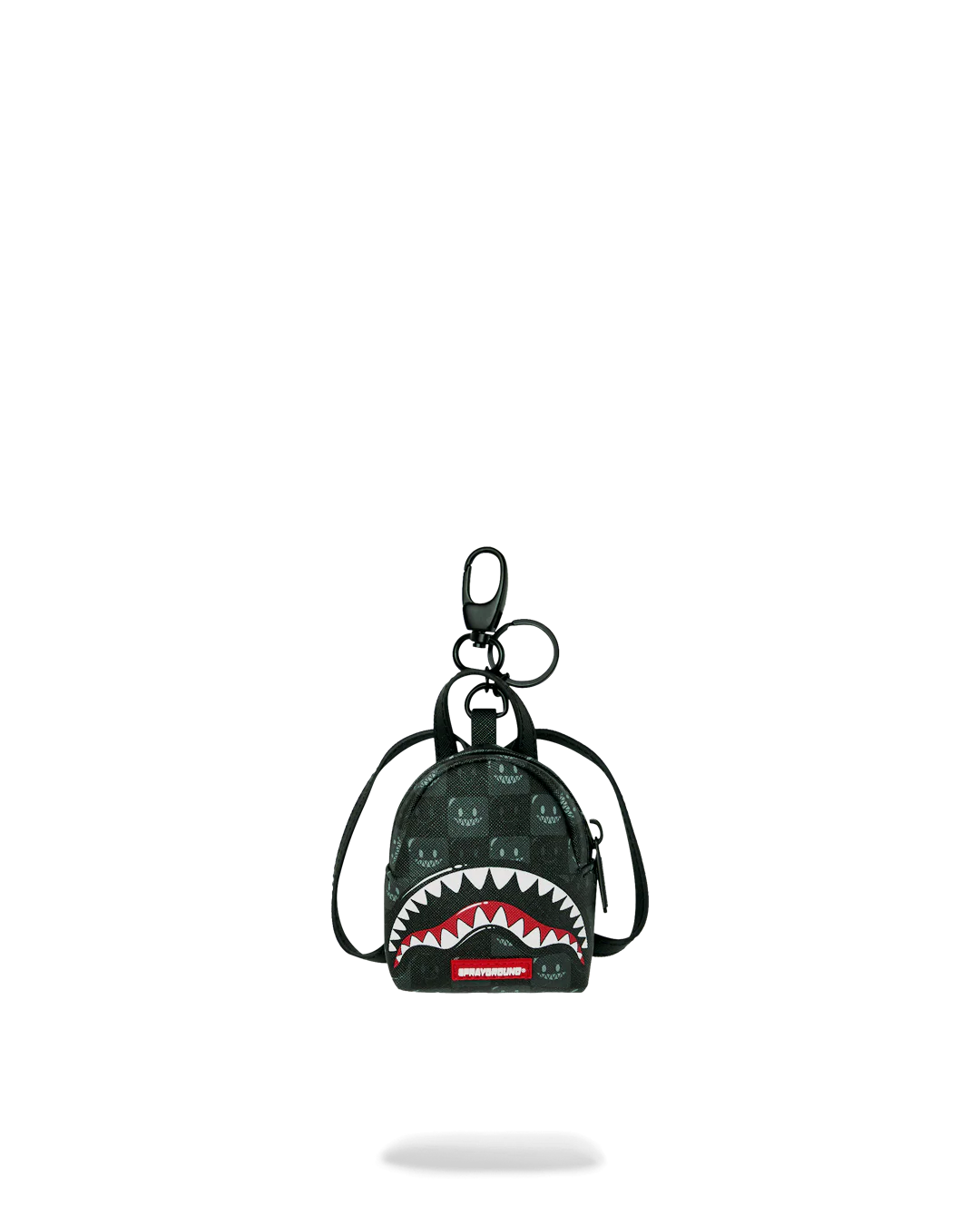 Zaino Sprayground SHARKS IN PARIS WTF BUBBLY BLACK CHECK BACKPACK KEYCHAIN