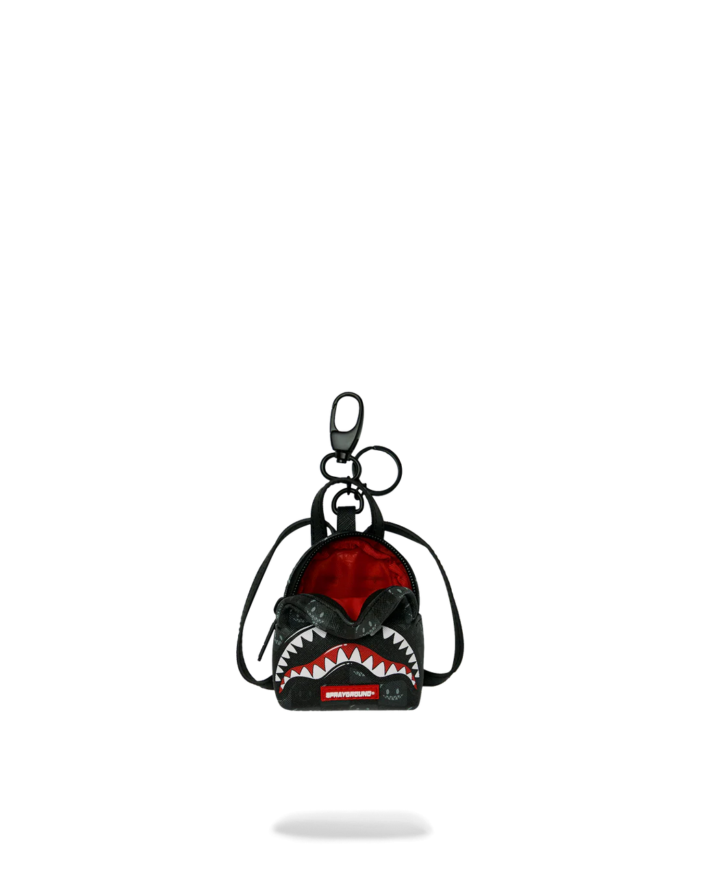 Zaino Sprayground SHARKS IN PARIS WTF BUBBLY BLACK CHECK BACKPACK KEYCHAIN