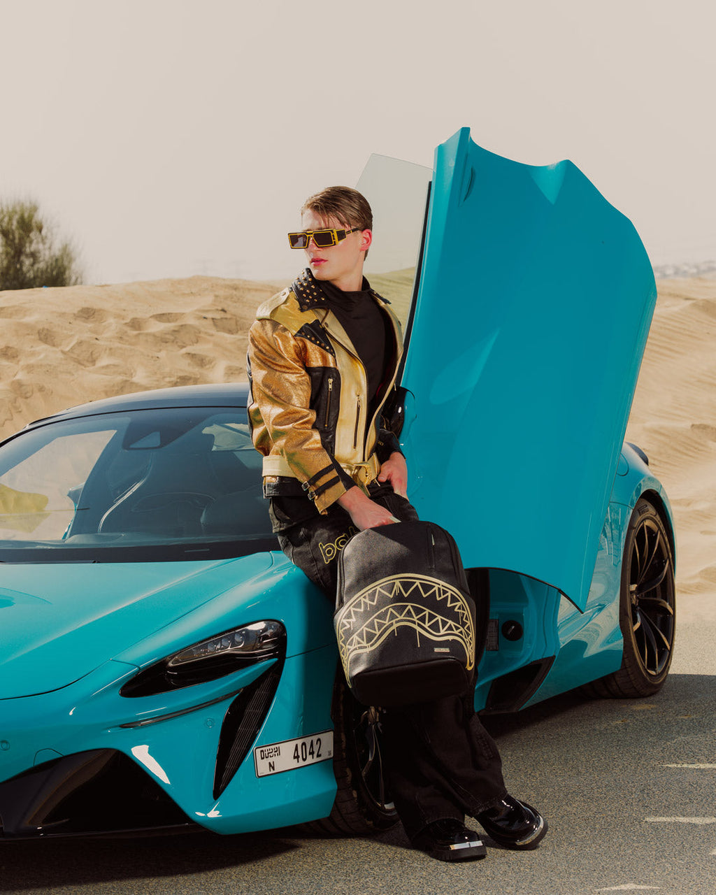 Zaino Sprayground THAT GOLD DRIP DLXSV BACKPACK