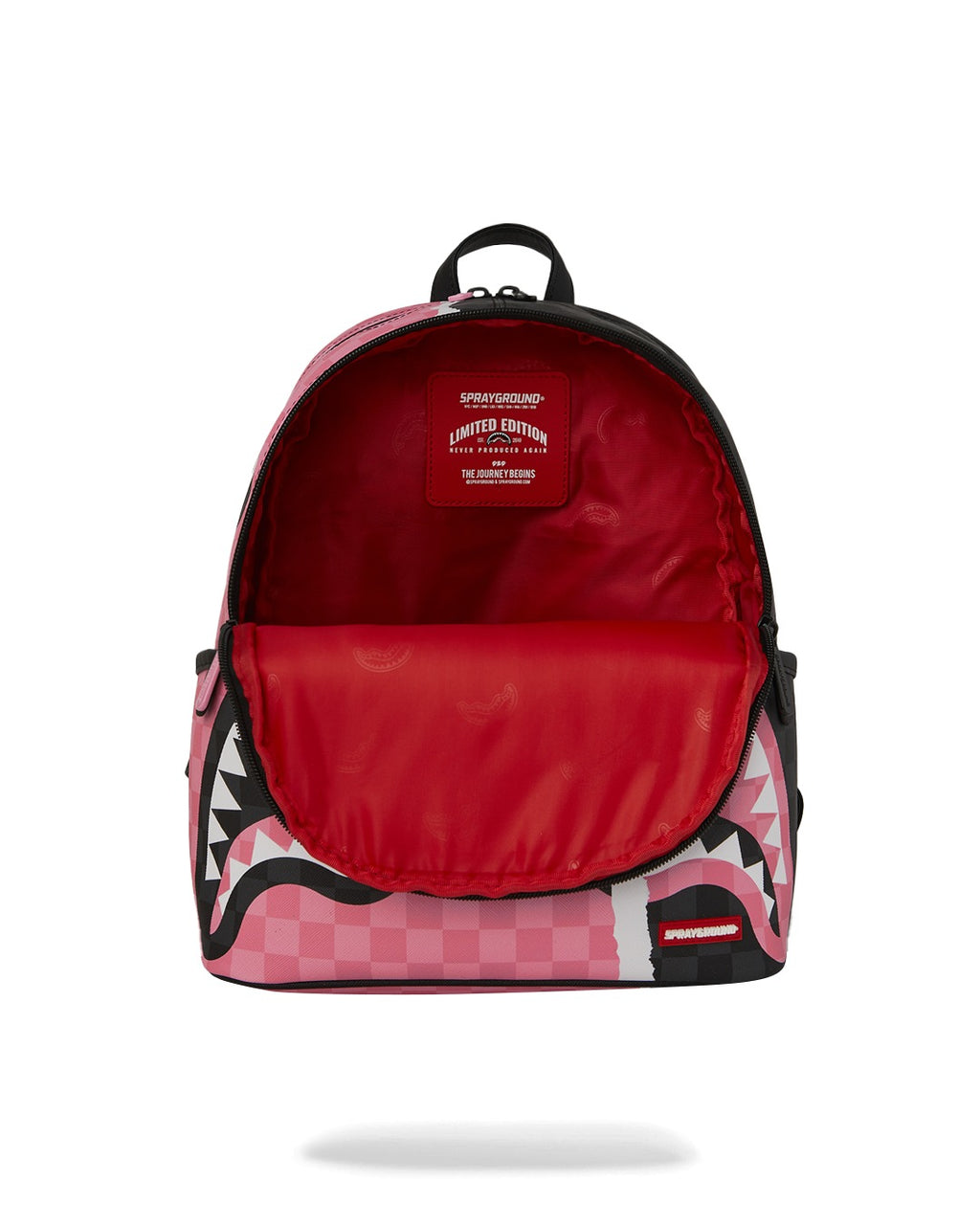 Zaino Sprayground PINK AND BLACK TEAR SIP SAVAGE BACKPACK