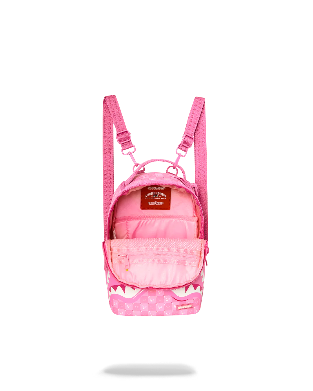 Backpack Sprayground PINK NEW CHECK FACES MINI BACKPACK