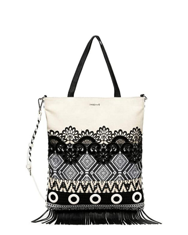 Desigual Borsa BOLS BLACK WHITE CORO 20SAXAA6 - 1