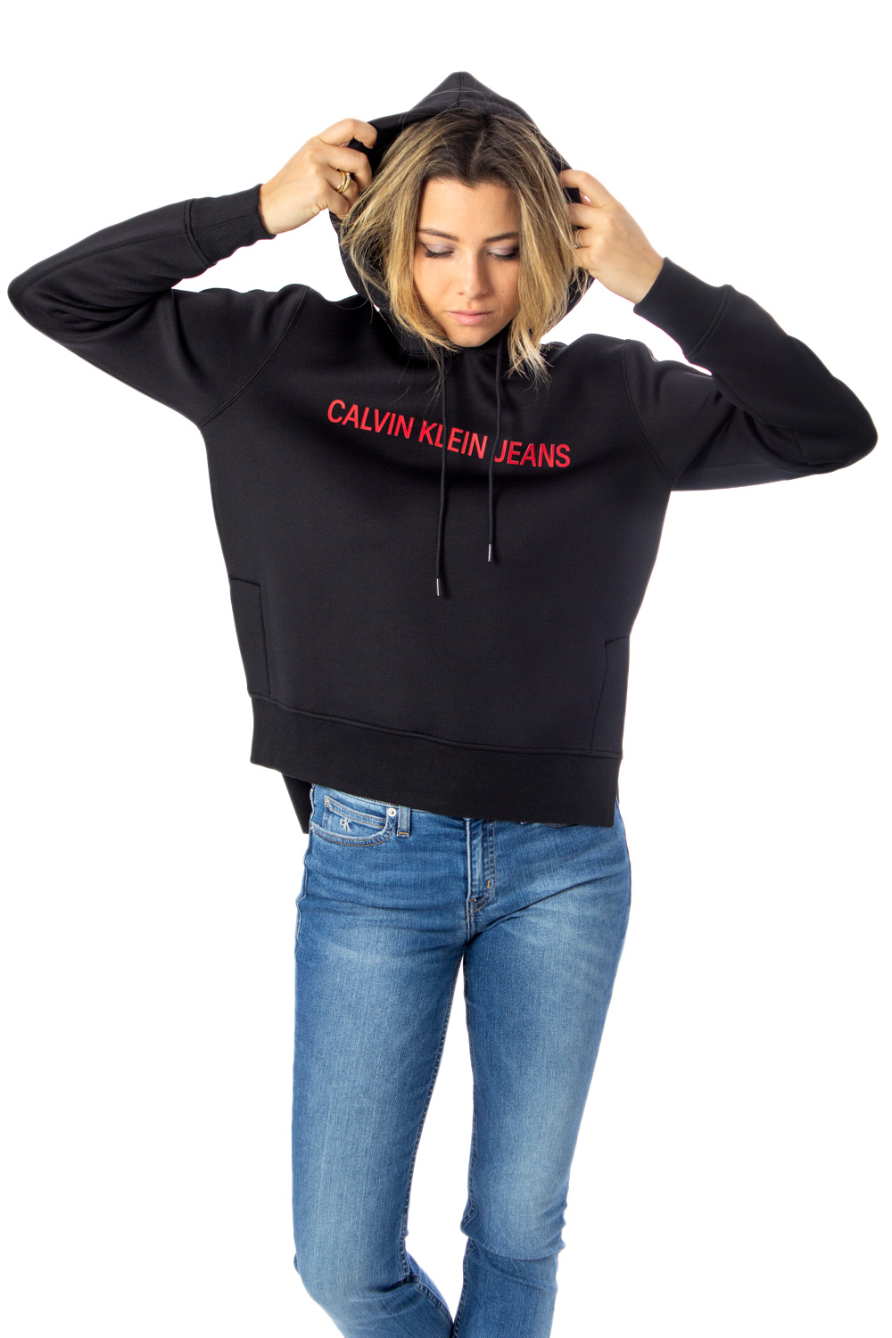 Calvin Klein Jeans Felpa con cappuccio SHINY SCUBA HOODIE J20J212949 - 3