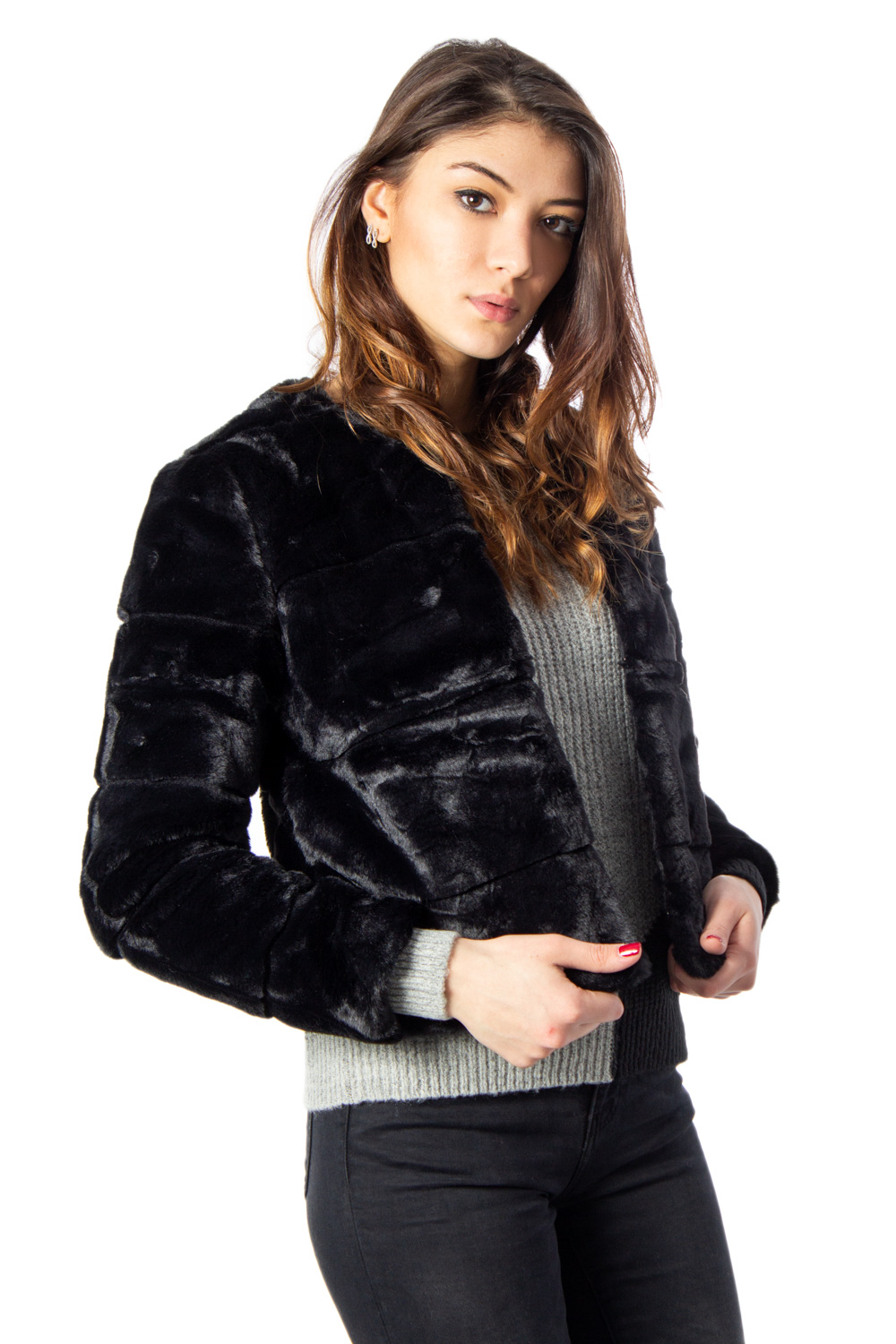 Jacqueline de Yong Giacchetto Keira Short Faux Fur Jacket Otw Qiq 15180312 - 1