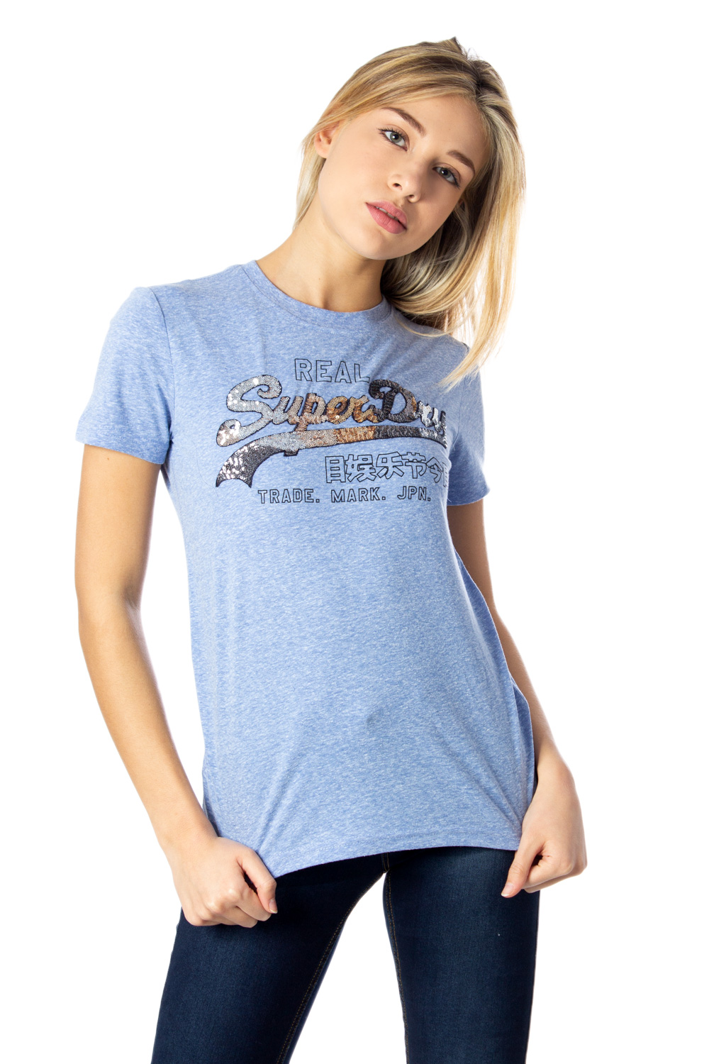 Superdry T-shirt VINTAGE LOGO CARNIVAL SEQUIN G10123ST - 1