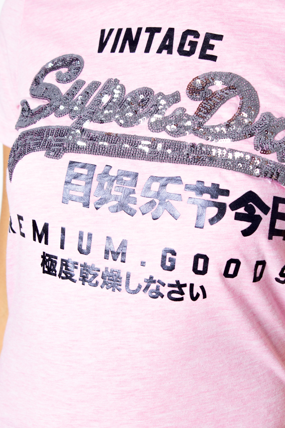 Superdry T-shirt PREMIUM GOODS SEQUIN ENTRY TEE G10108MT - 3