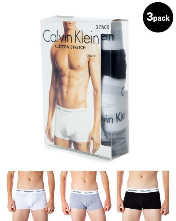 Boxer Calvin Klein Underwear 3 PACK TRUNKS Grigio - Foto 1