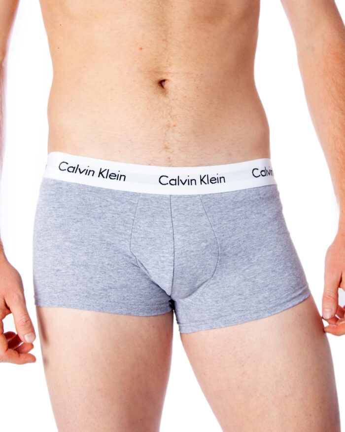 Boxer Calvin Klein Underwear 3 PACK TRUNKS Grigio - Foto 3