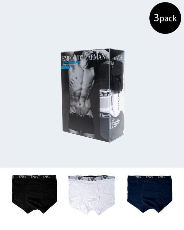 Boxer Emporio Armani Underwear 3 Pack Trunk Bianco - Foto 1