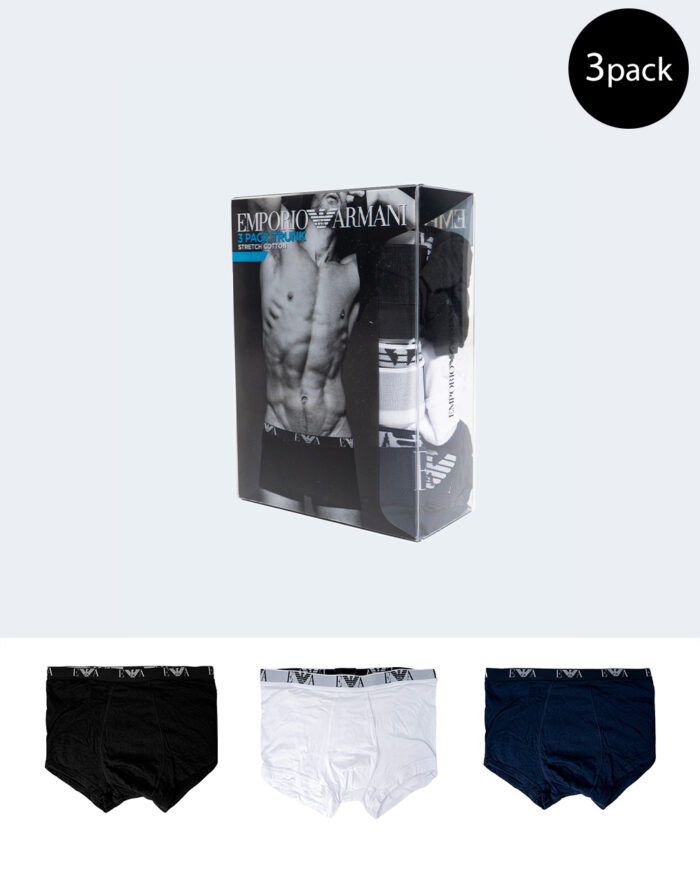 Boxer Emporio Armani Underwear 3 Pack Trunk Bianco – 66356