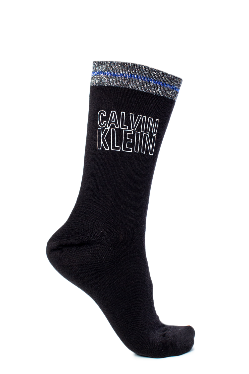 Calzini Calvin Klein Jeans Holiday Sparkle Gift Box Crew 3 Pack Grigio - Foto 3
