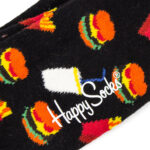 Calzini Lunghi Happy Socks HAMBURGER Nero - Foto 2