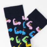 Calzini Lunghi Happy Socks STRONG Blu - Foto 2