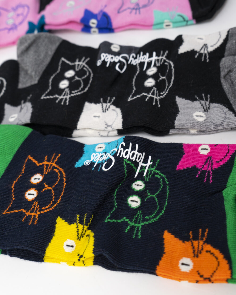 Calzini Lunghi Happy Socks MIXED CAT GIFT SET Blu - Foto 3