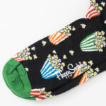 Calzini Lunghi Happy Socks POPCORN Nero - Foto 3