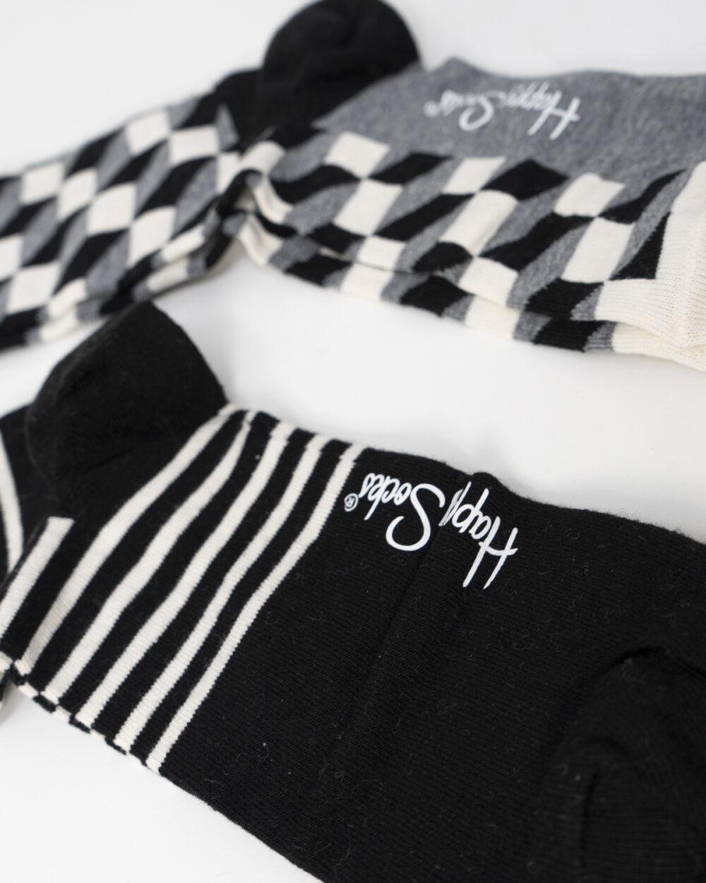 Calzini Lunghi Happy Socks BLACK WHITE GIFT Nero - Foto 3