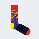 Calzini Lunghi Happy Socks WORLD'S STRONGEST DAD Rosso - Foto 1