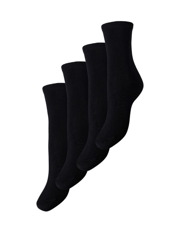Calzini Pieces Elisa 4 Pack Socks Noos Nero – 41904