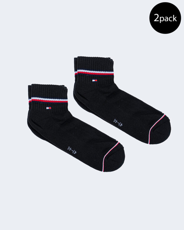 Calzini corti Tommy Hilfiger ICONIC QUARTER Nero - Foto 1
