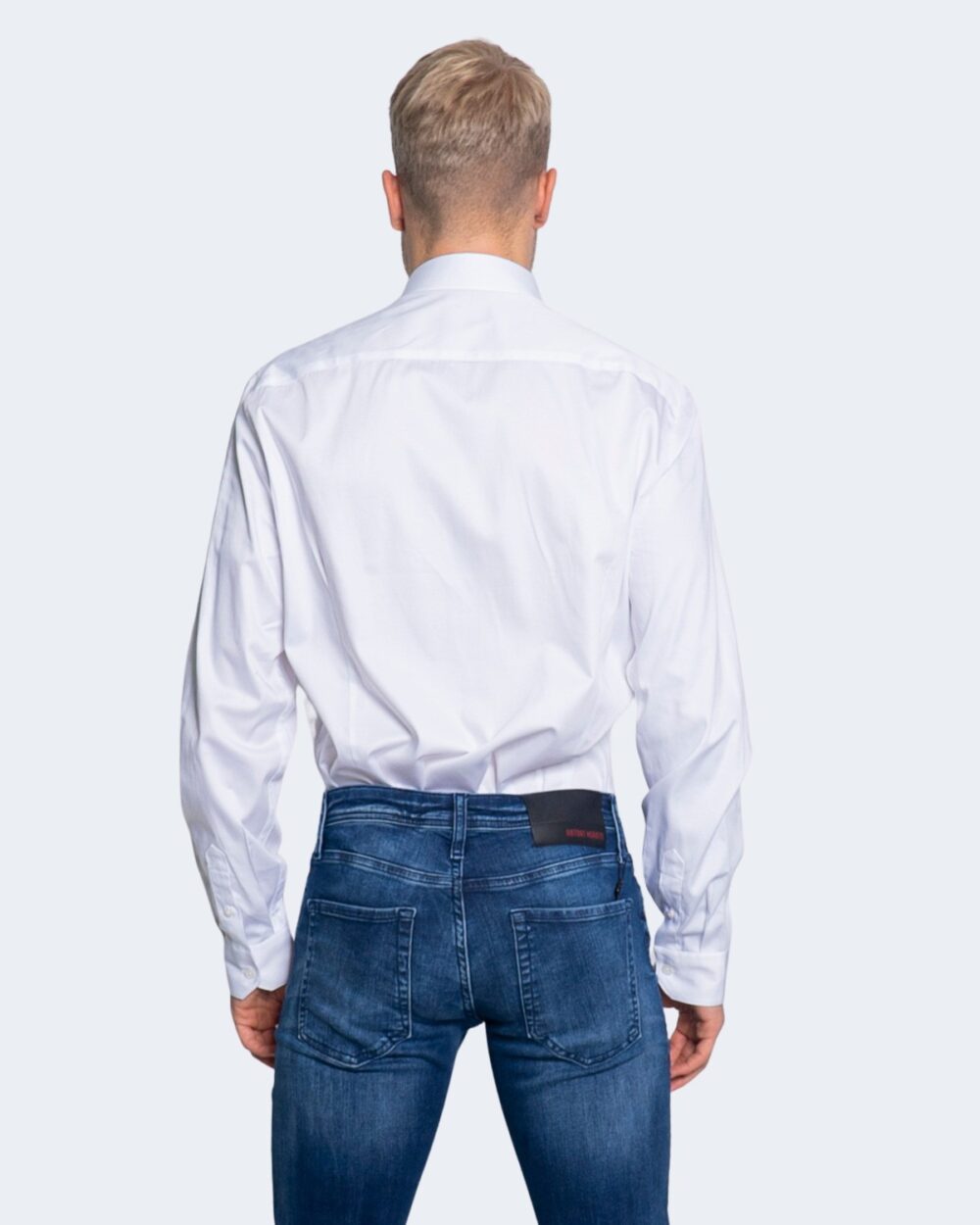 Camicia manica lunga Armani Exchange TINTA UNITA Bianco - Foto 3