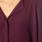 Bluse manica lunga Vila Clothes LUCY Bordeaux - Foto 4