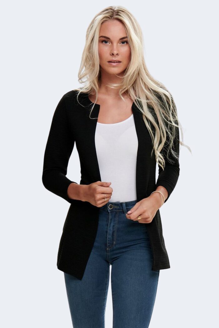 Cardigan Only ONLLECO 7/8 LONG CARDIGAN JRS NOOS Nero