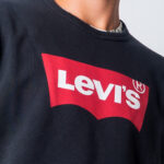 Felpa senza cappuccio Levi's® Graphic Crew B Nero - Foto 3