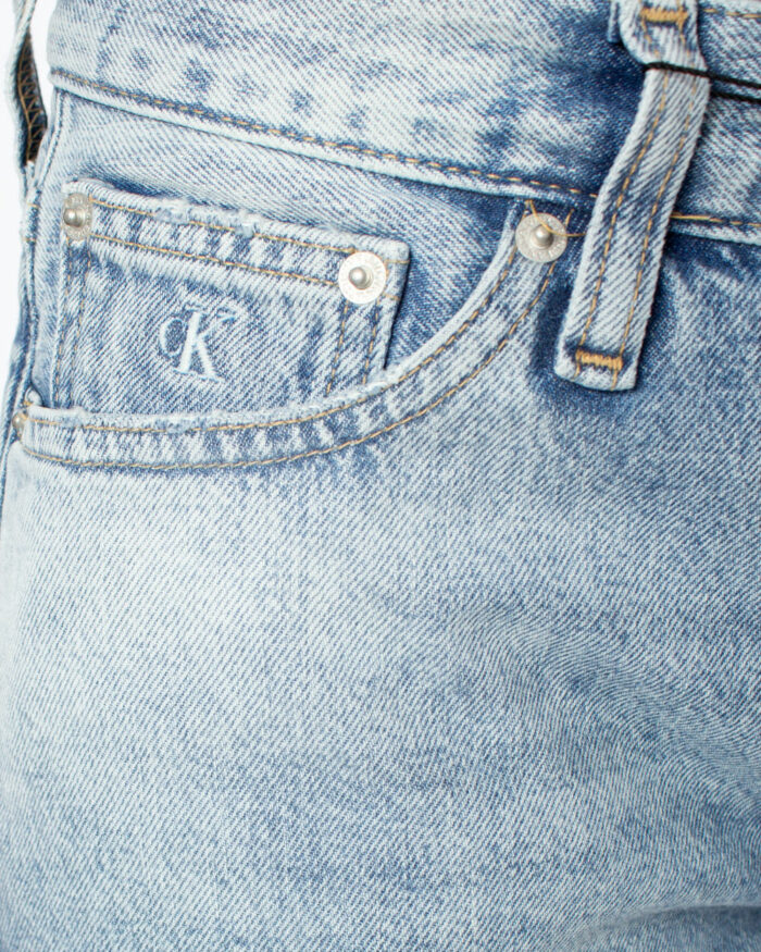 Jeans mom Calvin Klein Jeans Ckj 061 mid Rise Boy Denim chiaro - Foto 4