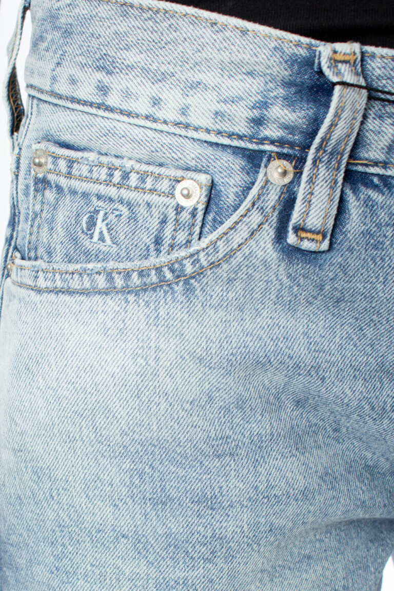 Jeans mom Calvin Klein Jeans Ckj 061 mid Rise Boy Denim chiaro - Foto 4