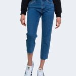 Jeans mom Only NOOS - ONLEMILY HW ST RAW CR AN MAE05 NOOS Blue Denim Scuro - Foto 1