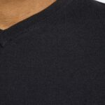 Maglia Jack Jones JJEBASIC KNIT V-NECK NOOS Nero - Foto 3