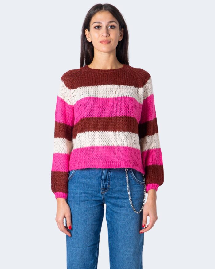 Maglione Only CARLY L/S PULLOVER CC KNT Fuxia – 59617