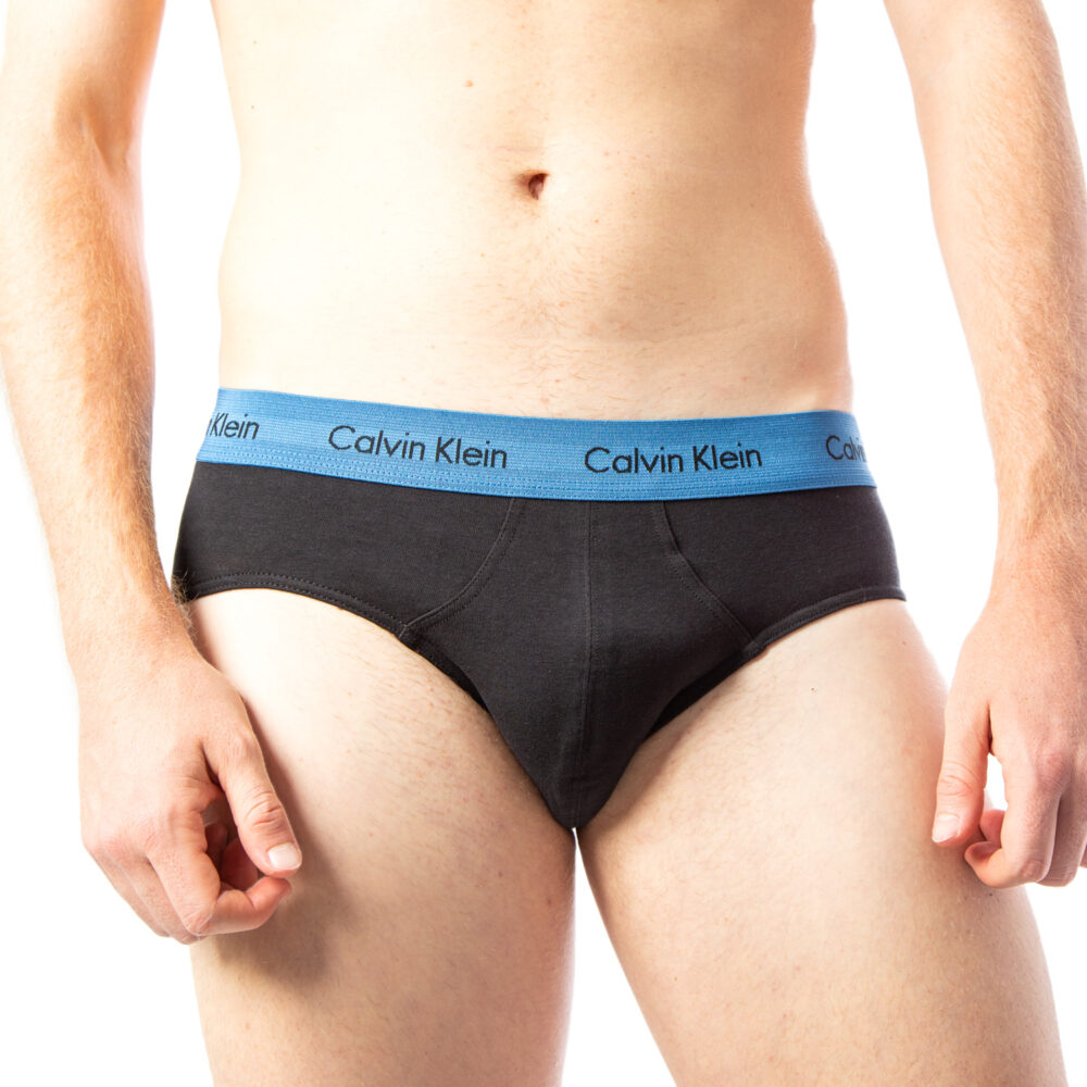 Slip Calvin Klein Underwear HIP BRIEF PACCO DA 3 Azzurro - Foto 5