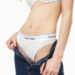 Slip e perizoma Calvin Klein Underwear THONG Bianco - Foto 3