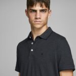 Polo manica corta Jack Jones JJEPAULOS SS NOOS Grigio Scuro - Foto 3