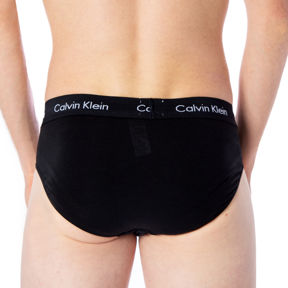 Slip Calvin Klein Underwear 3 Hip Brief Azzurro - Foto 4