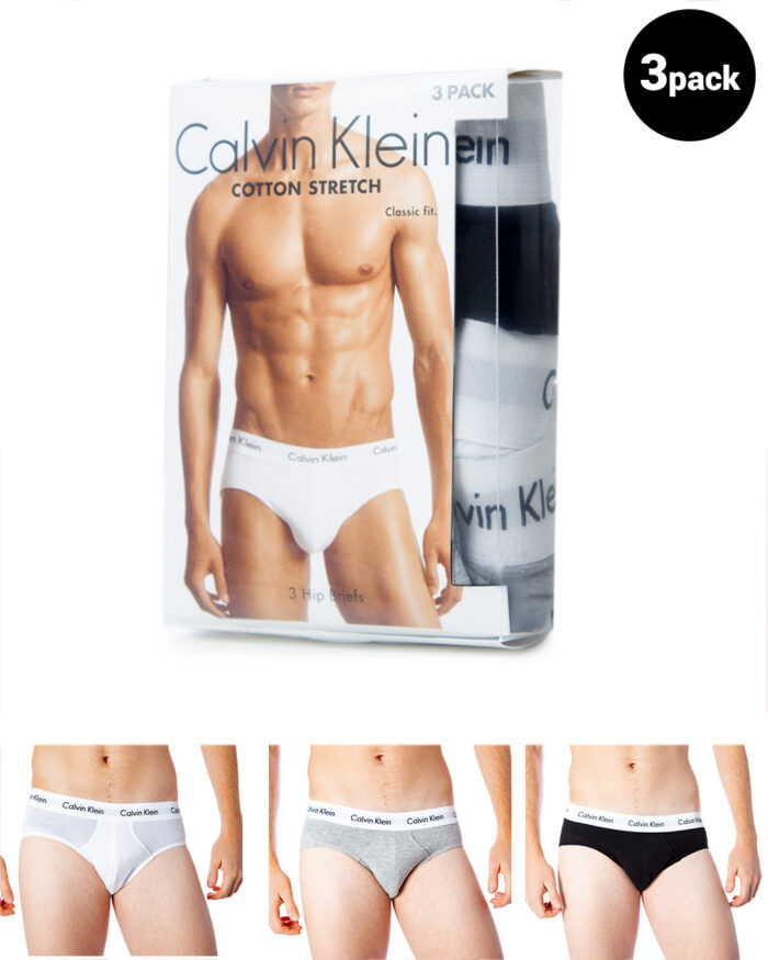 Slip Calvin Klein Underwear Pacco da 3 Grigio – 6994