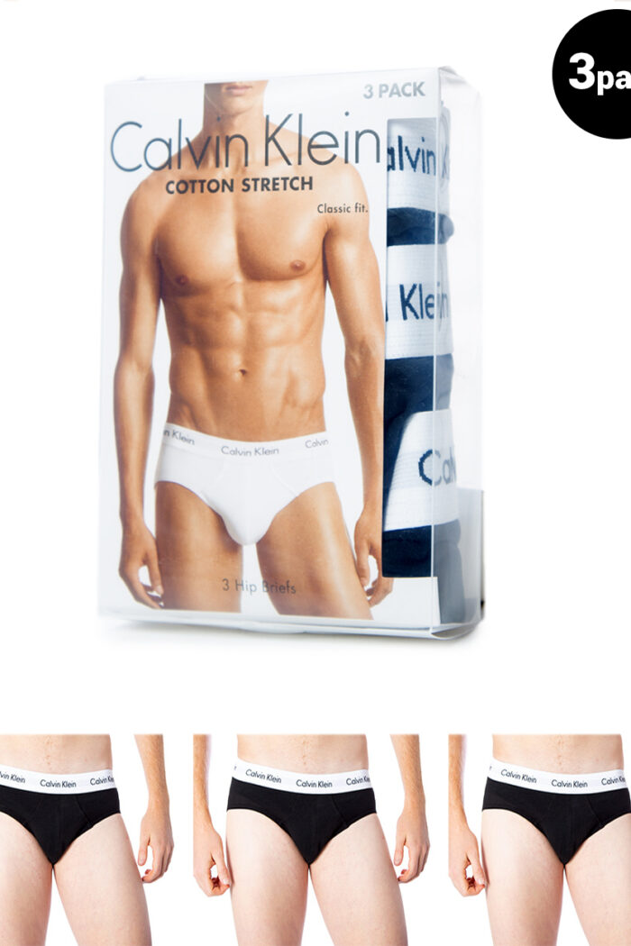 Slip Calvin Klein Underwear 3 Hip Brief Nero