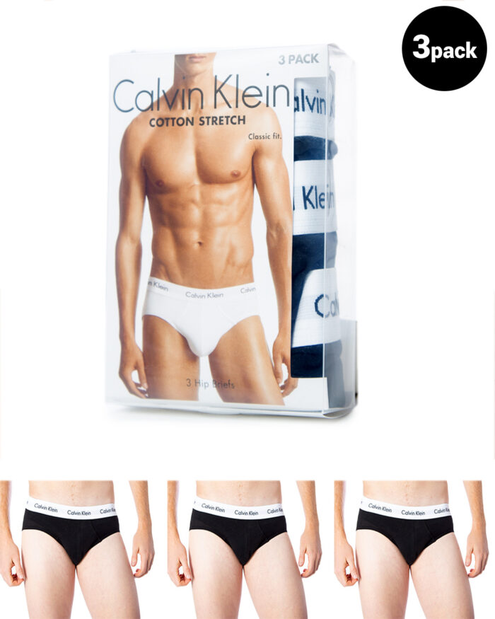 Slip Calvin Klein Underwear Pacco da 3 Nero – 6994