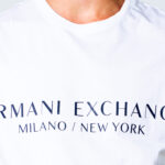 T-shirt Armani Exchange MILANO/NEW YORK Bianco - Foto 4