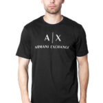T-shirt Armani Exchange JERSEY Nero - Foto 2