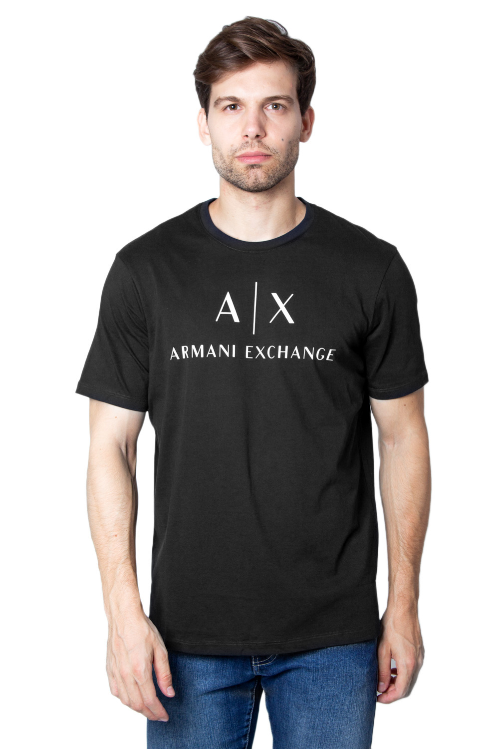 T-shirt Armani Exchange JERSEY Nero - Foto 2