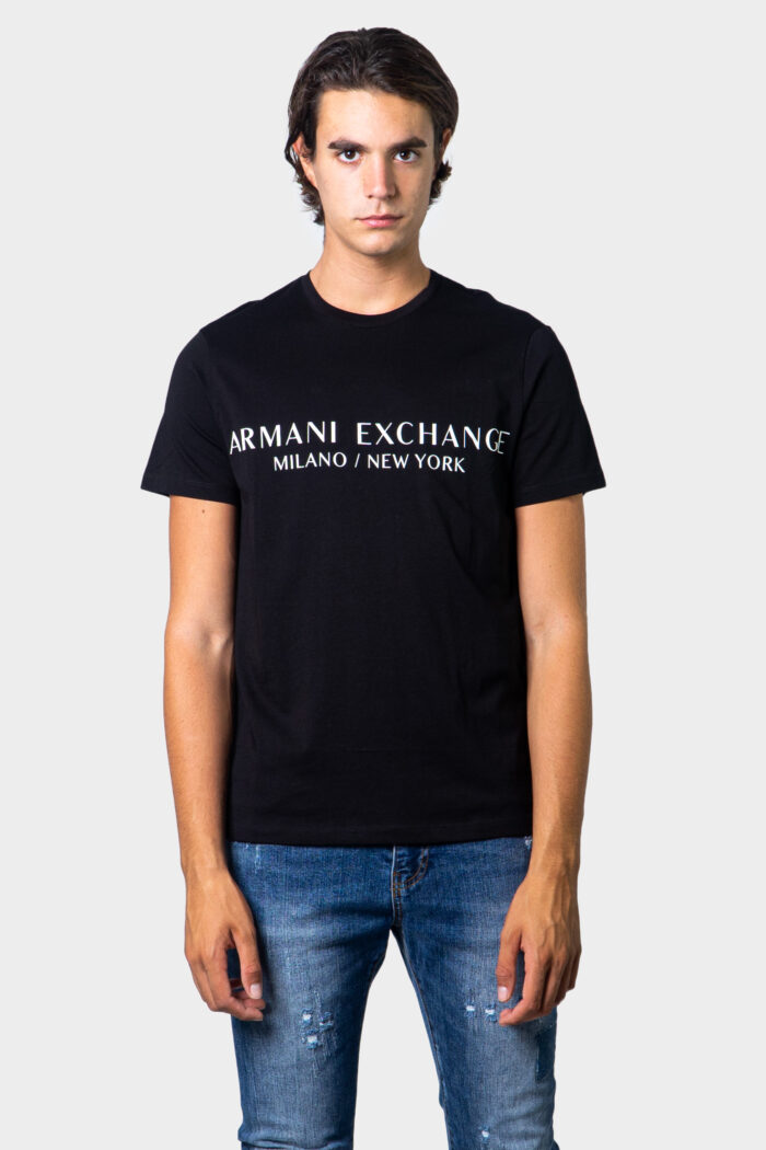 T-shirt Armani Exchange MILANO/NEW YORK Nero – 54023
