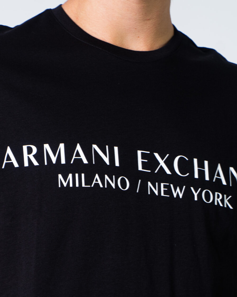 T-shirt Armani Exchange MILANO/NEW YORK Nero - Foto 3