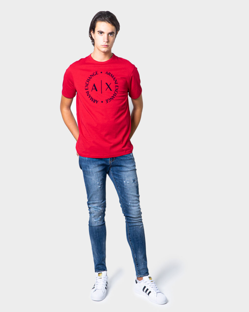 T-shirt Armani Exchange - Rosso - Foto 2