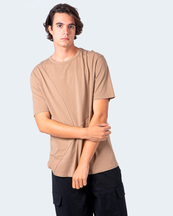 T-shirt Imperial CUCITURA FRONTALE Beige scuro – 54539