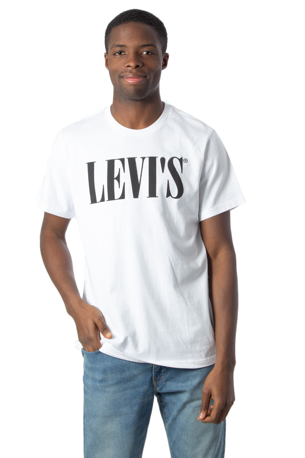 T-shirt Levi's® Relaxed Graphic Tee 90S Serif Logo Bianco - Foto 1